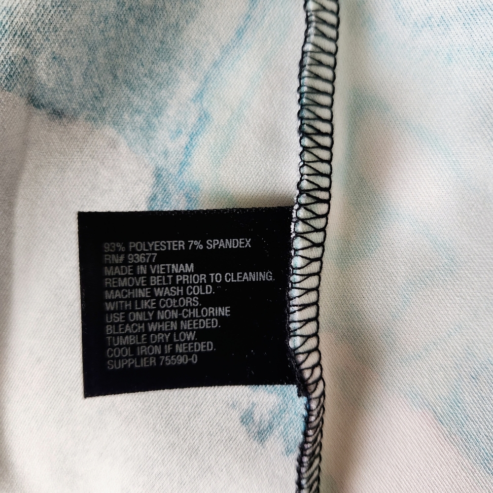 Worthington Peplum Dress Top Shirt Blue Pink White Sleeveless - Picture 7 of 7